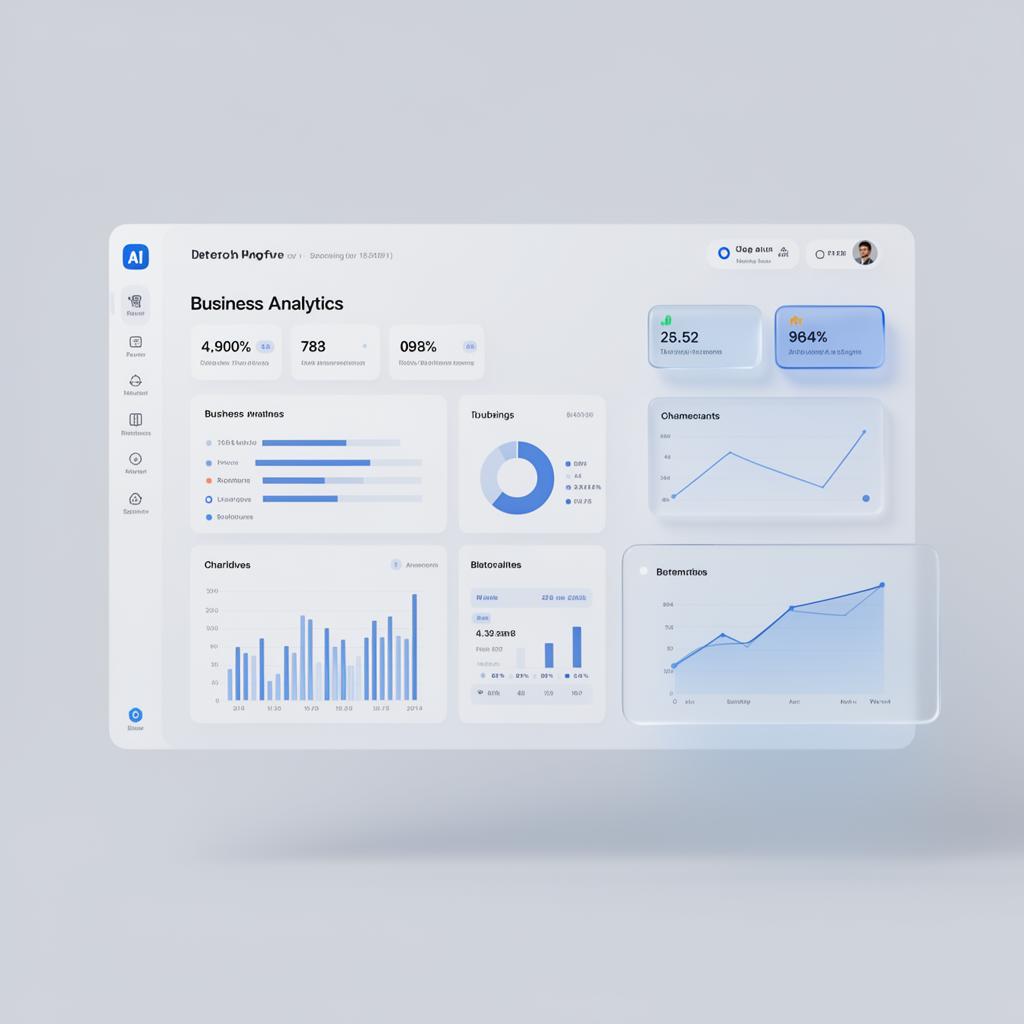 AI-powered business analytics dashboard